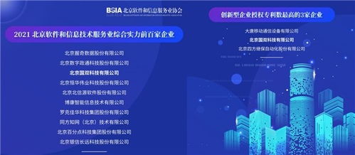 國雙雙榜題名！榮登2021北京軟件和信息服務業年度榜單，引領工業互聯網數據服務